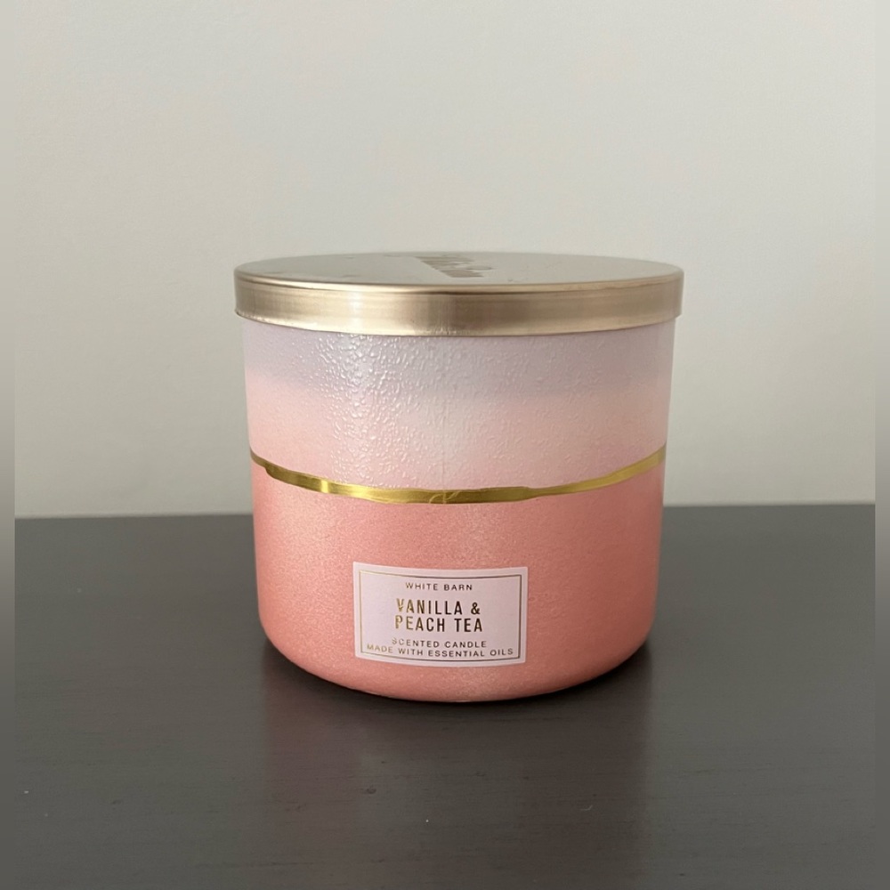 BBW Vanilla & Peach Tea Candle